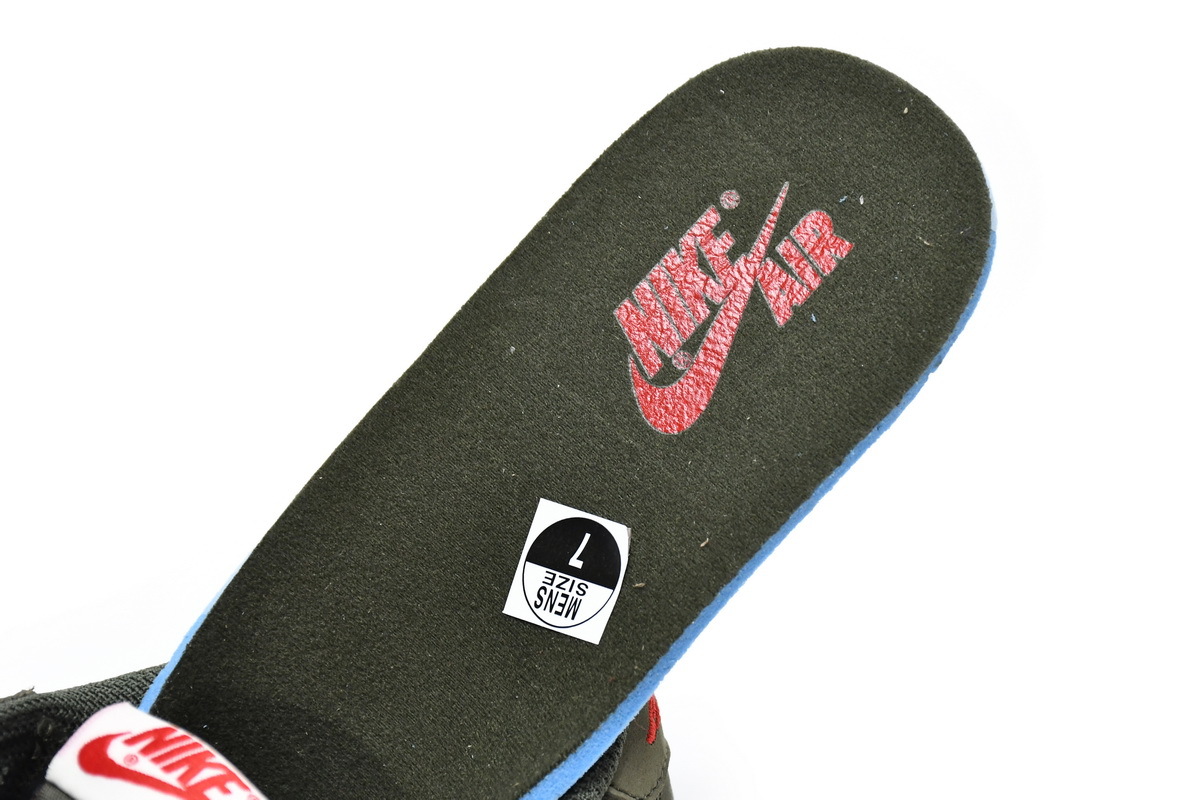 Pkgod Air Jordan 1 Low Dark Green x Travis Scott