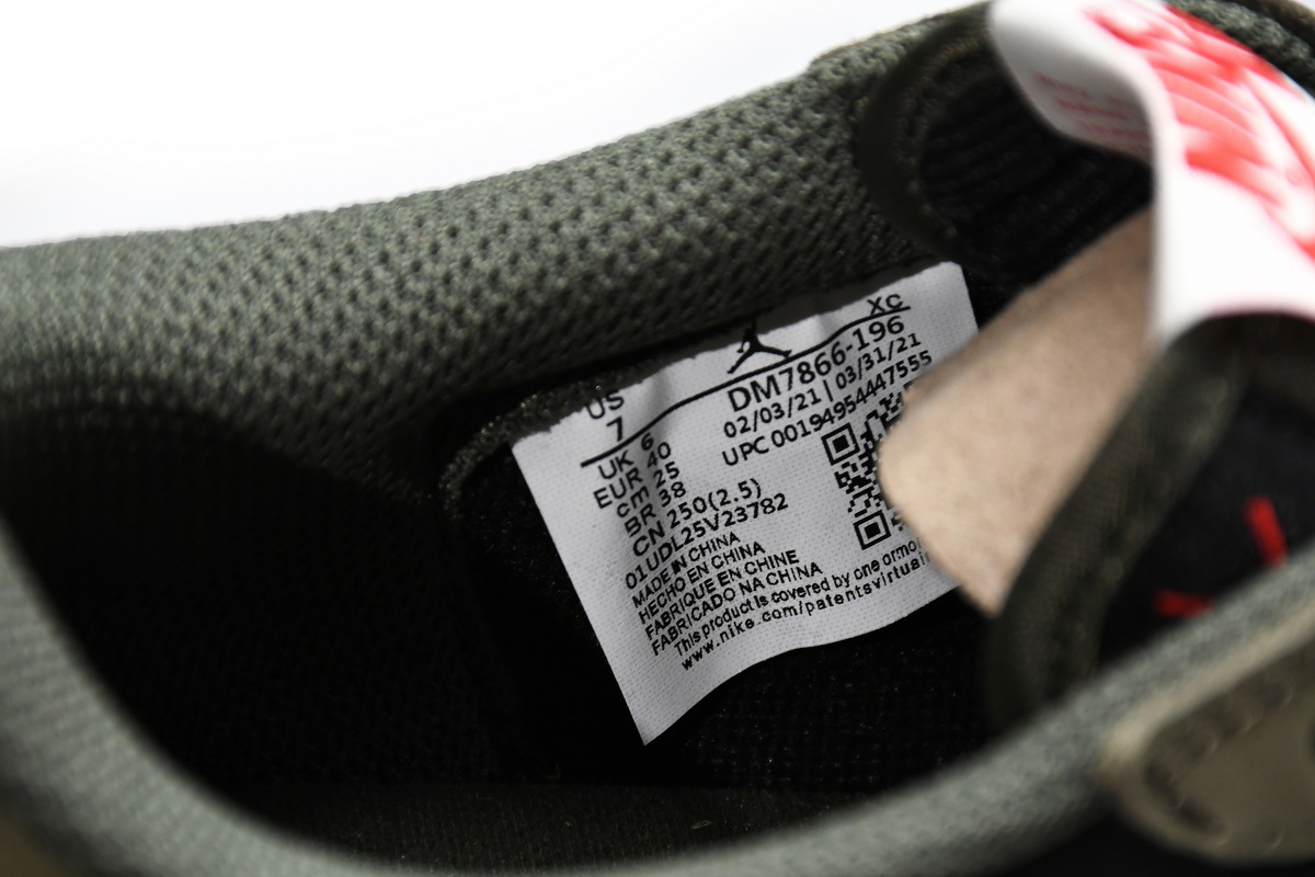 Pkgod Air Jordan 1 Low Dark Green x Travis Scott