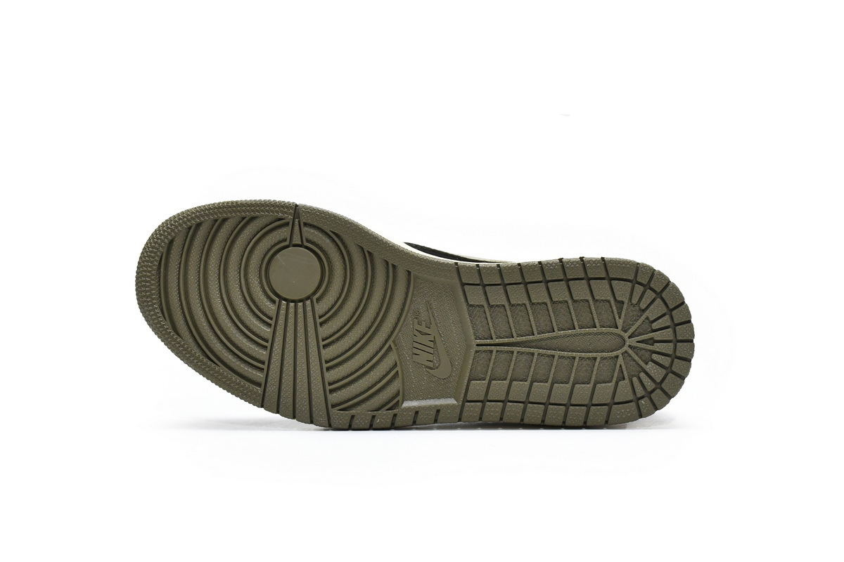 Pkgod Air Jordan 1 Low Dark Green x Travis Scott