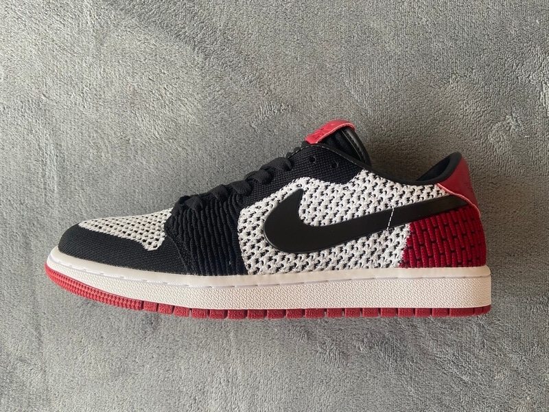 Pkgod Air Jordan 1 Low Flyknit Black Toe