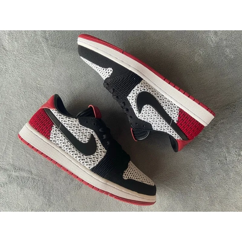 Pkgod Air Jordan 1 Low Flyknit Black Toe