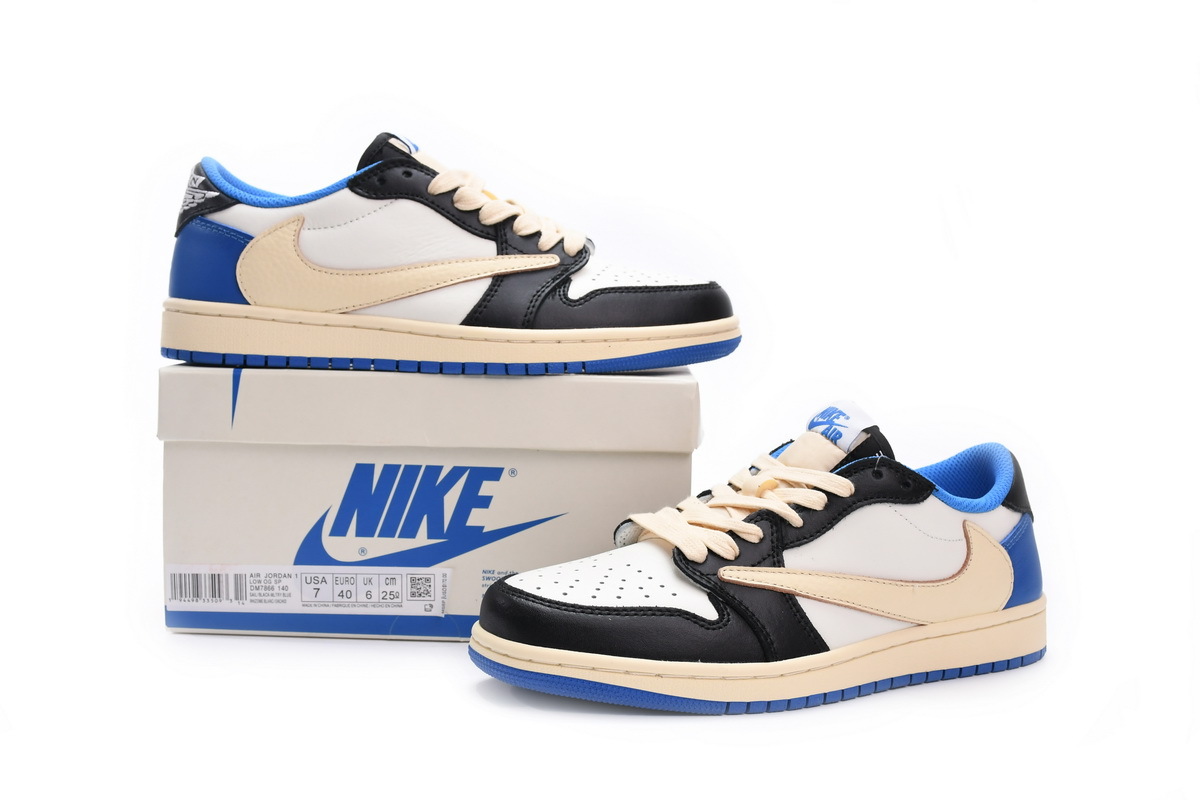 Pkgod Air Jordan 1 Low fragment design x Travis Scott