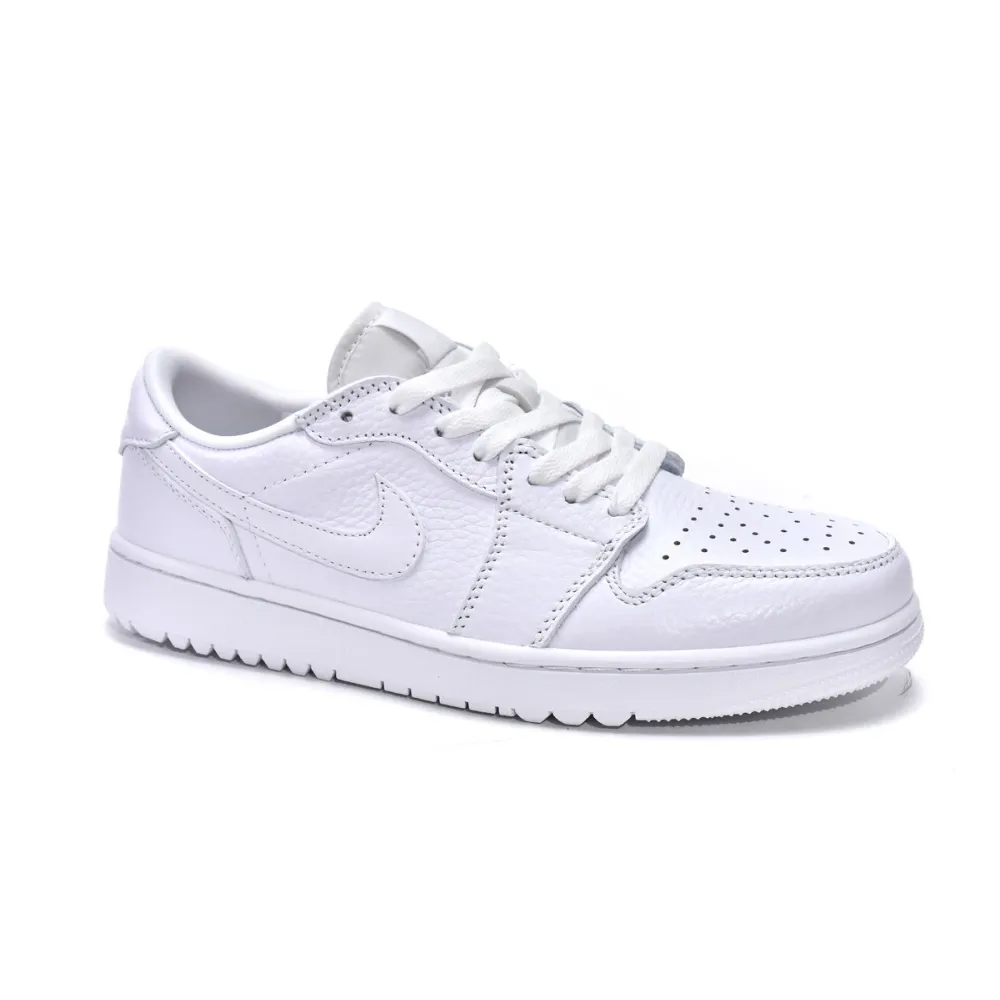 Pkgod Air Jordan 1 Low Golf Triple White