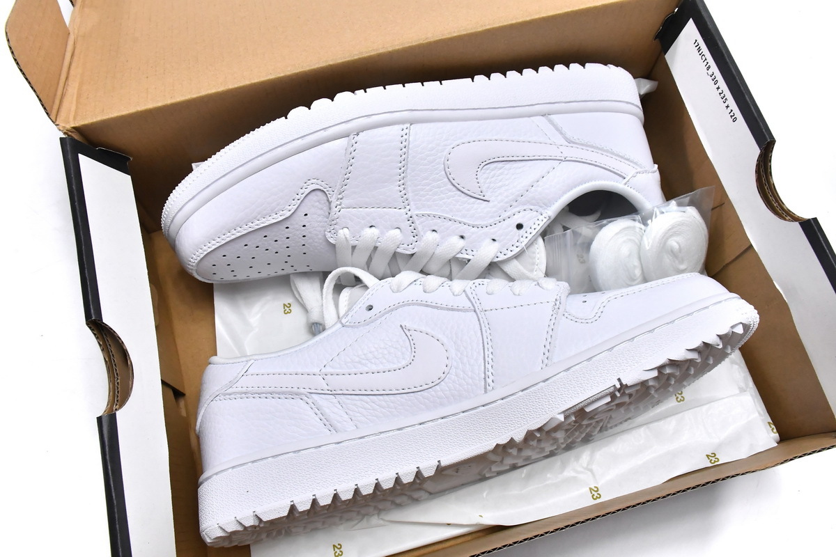     Air Jordan 1 Low Golf Triple White