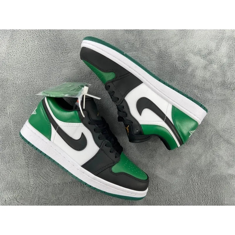 Pkgod Air Jordan 1 Low Green Toe