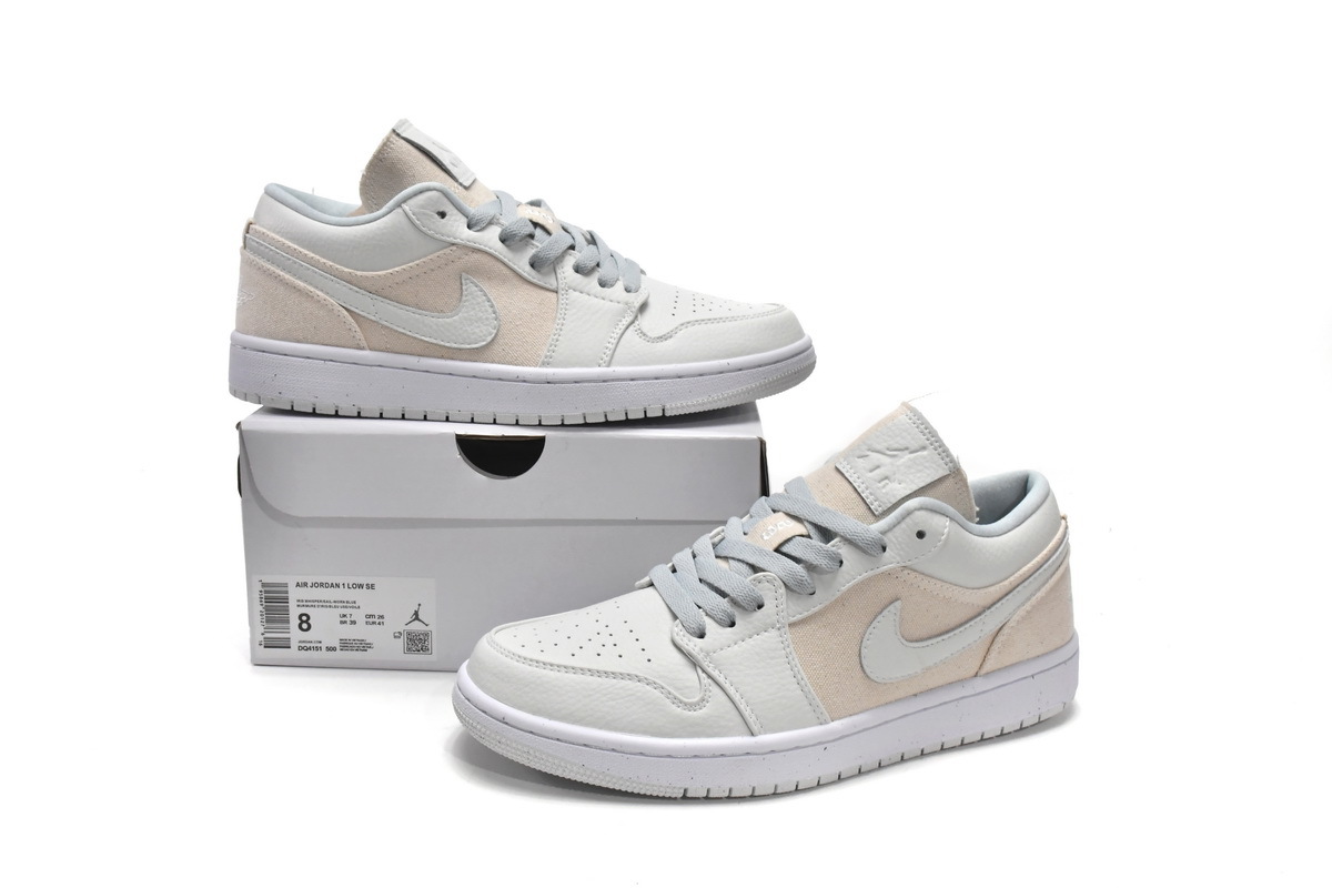     Air Jordan 1 Low Se Canvas Iris Whisper Sail 