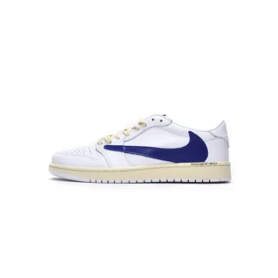 Pkgod Air Jordan 1 Low White Blue x Travis Scott 01