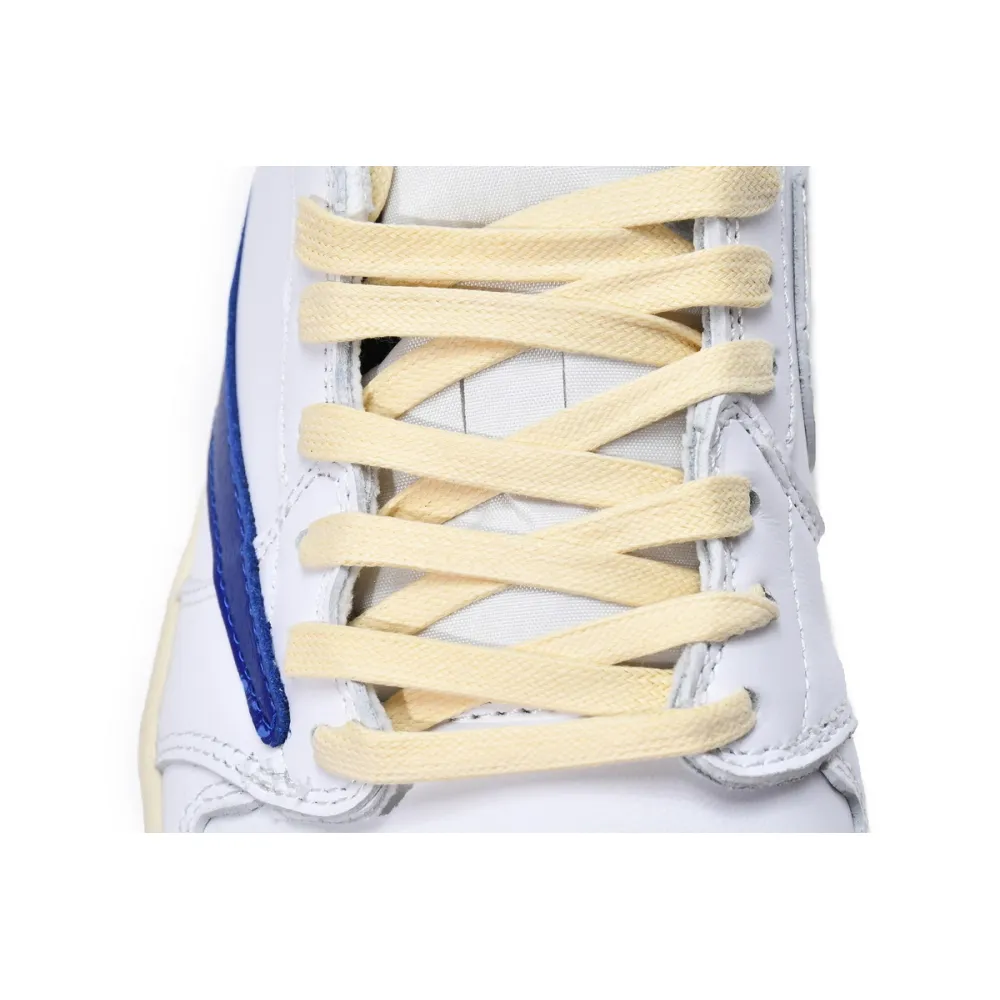 Pkgod Air Jordan 1 Low White Blue x Travis Scott