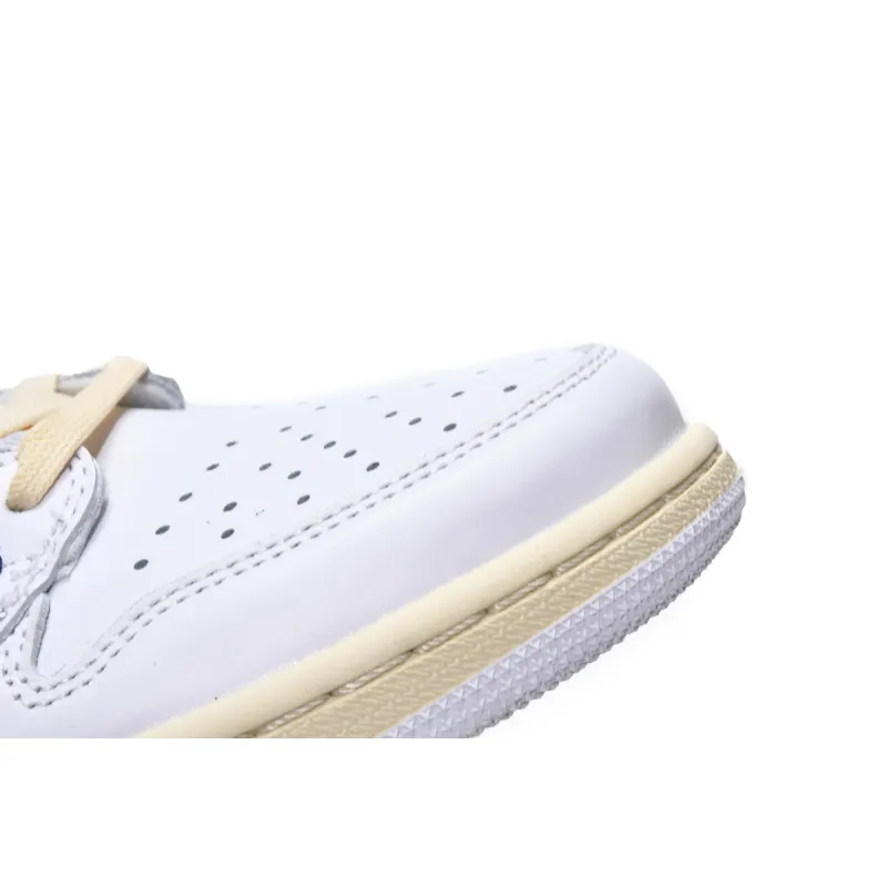 Pkgod Air Jordan 1 Low White Blue x Travis Scott