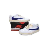 Pkgod Air Jordan 1 Low White Blue x Travis Scott