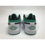 Pkgod Air Jordan 1 Low White Lucky Green Black​