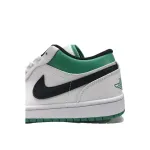 Pkgod Air Jordan 1 Low White Lucky Green Black​