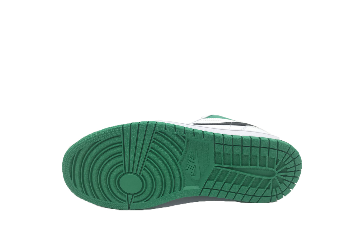 Pkgod Air Jordan 1 Low White Lucky Green Black​