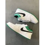 Pkgod Air Jordan 1 Low White Lucky Green Black​