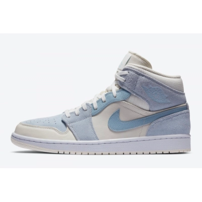 Pkgod Air Jordan 1 Mid  Mixed Textures Blue 01