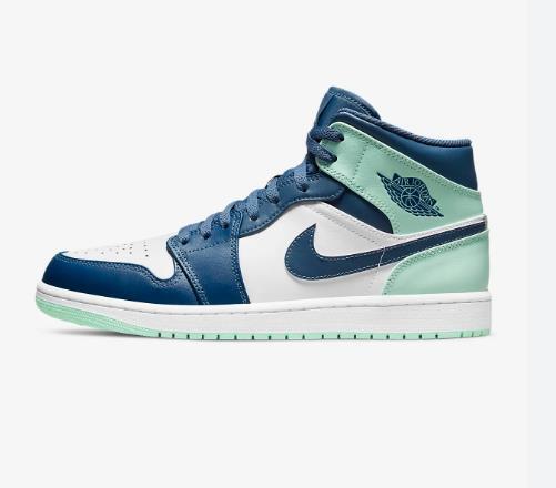     Air Jordan 1 Mid Mystic Navy Mint Foam