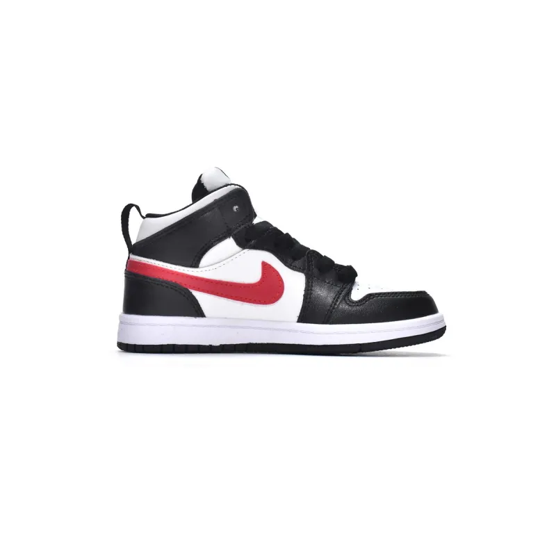 Pkgod Air Jordan 1 Mid PS Black Gym Red(Kids)