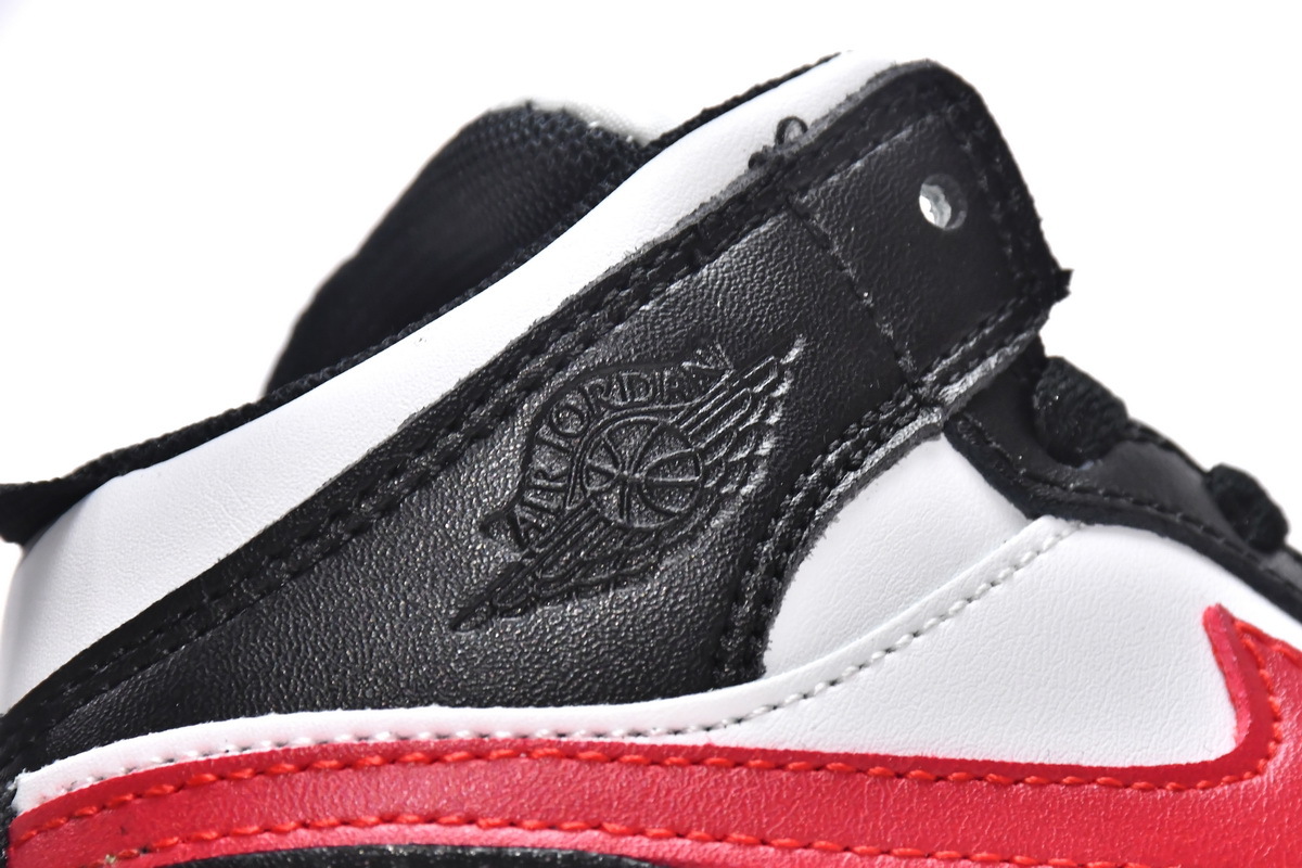 Pkgod Air Jordan 1 Mid PS Black Gym Red(Kids)