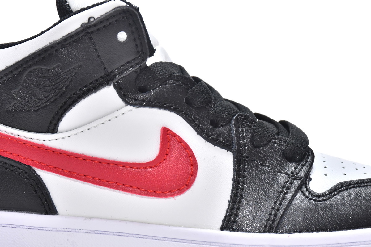 Pkgod Air Jordan 1 Mid PS Black Gym Red(Kids)