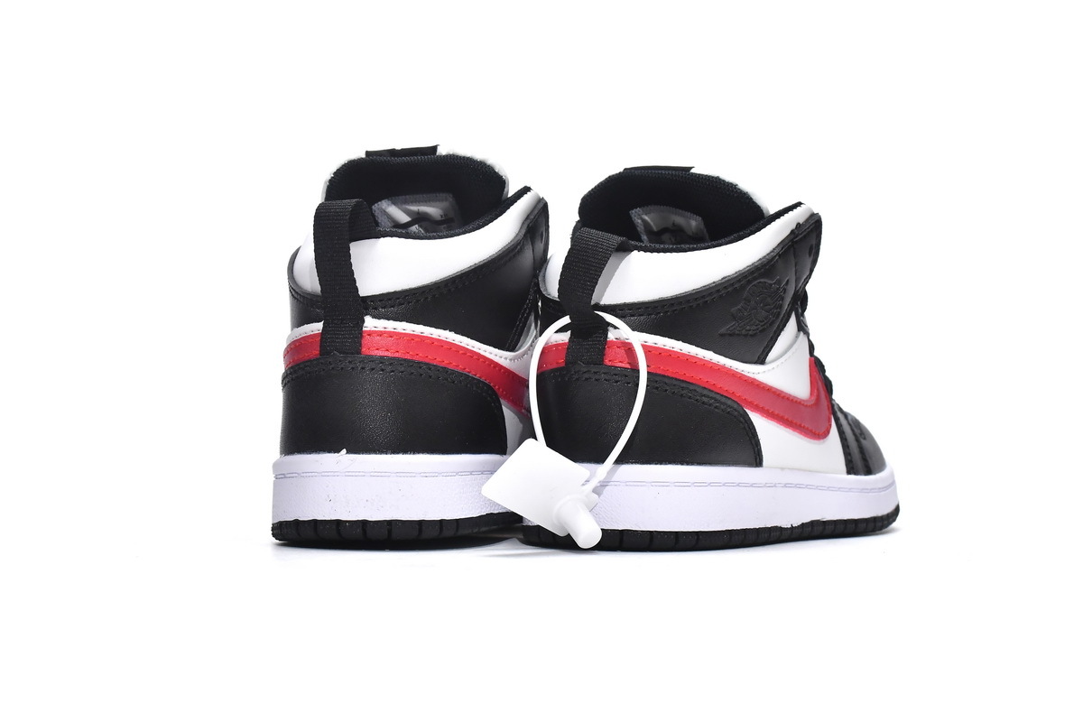 Pkgod Air Jordan 1 Mid PS Black Gym Red(Kids)