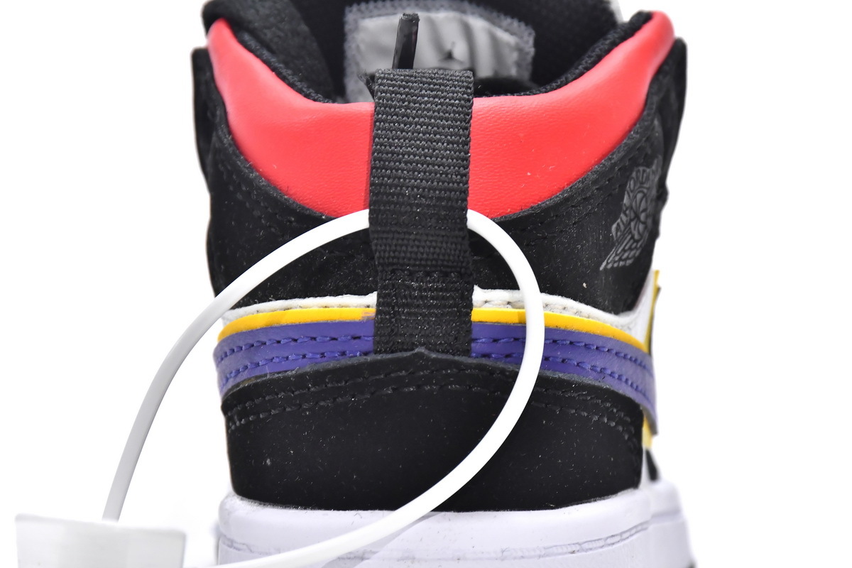 Pkgod Air Jordan 1 Mid PS Lakers Top 3(Kids)