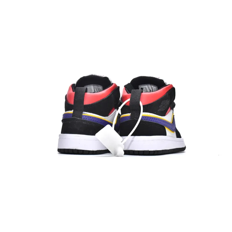 Pkgod Air Jordan 1 Mid PS Lakers Top 3(Kids)