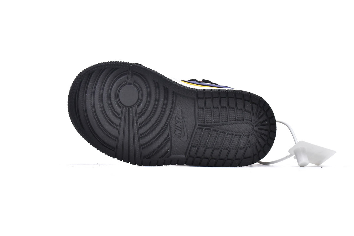Pkgod Air Jordan 1 Mid PS Lakers Top 3(Kids)