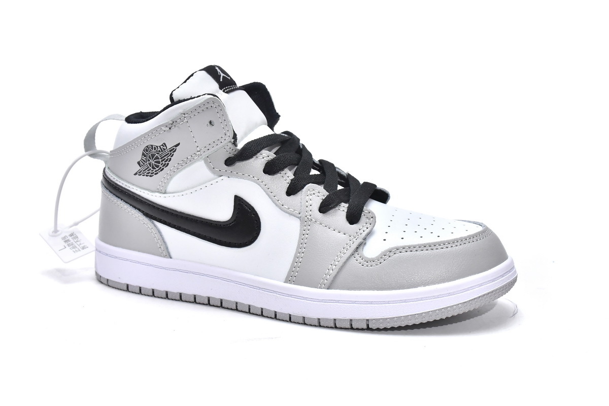 Pkgod Air Jordan 1 Mid PS Light Smoke Grey（Kids）