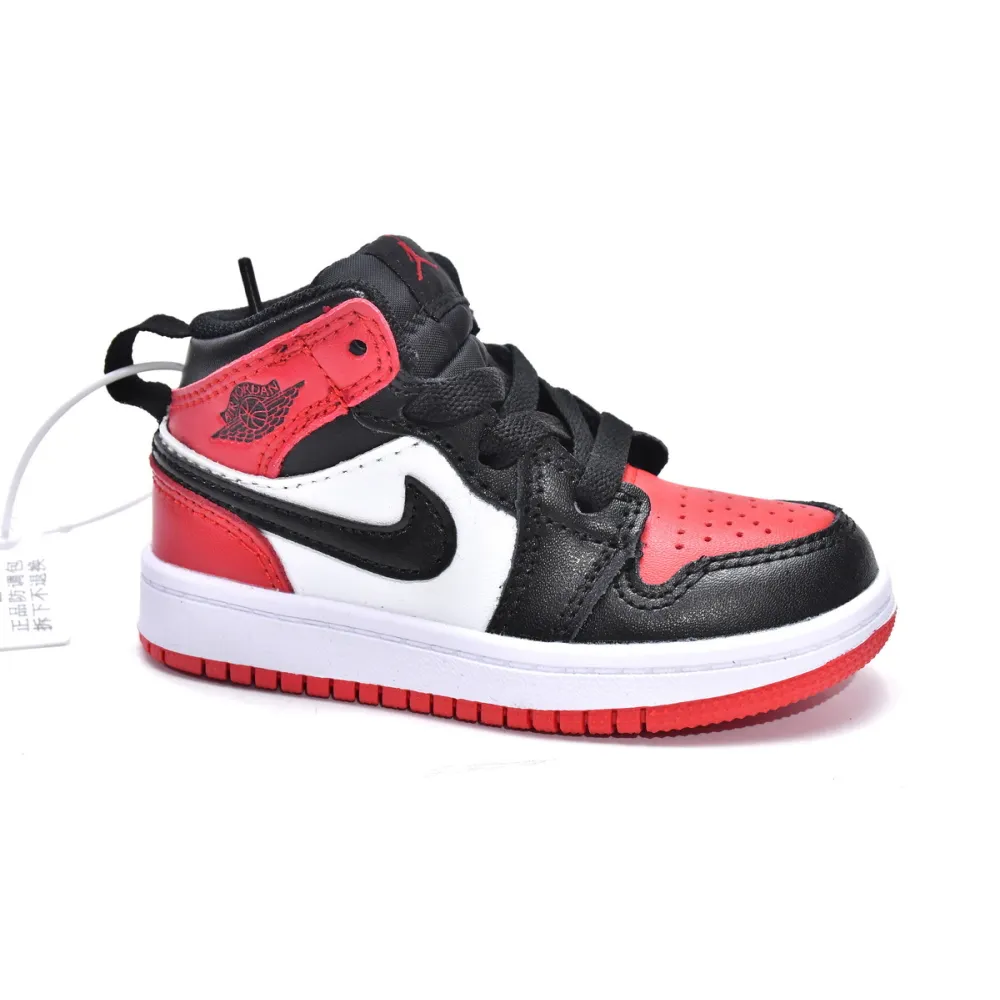 Pkgod Air Jordan 1 Mid PS Noble Red（kids）