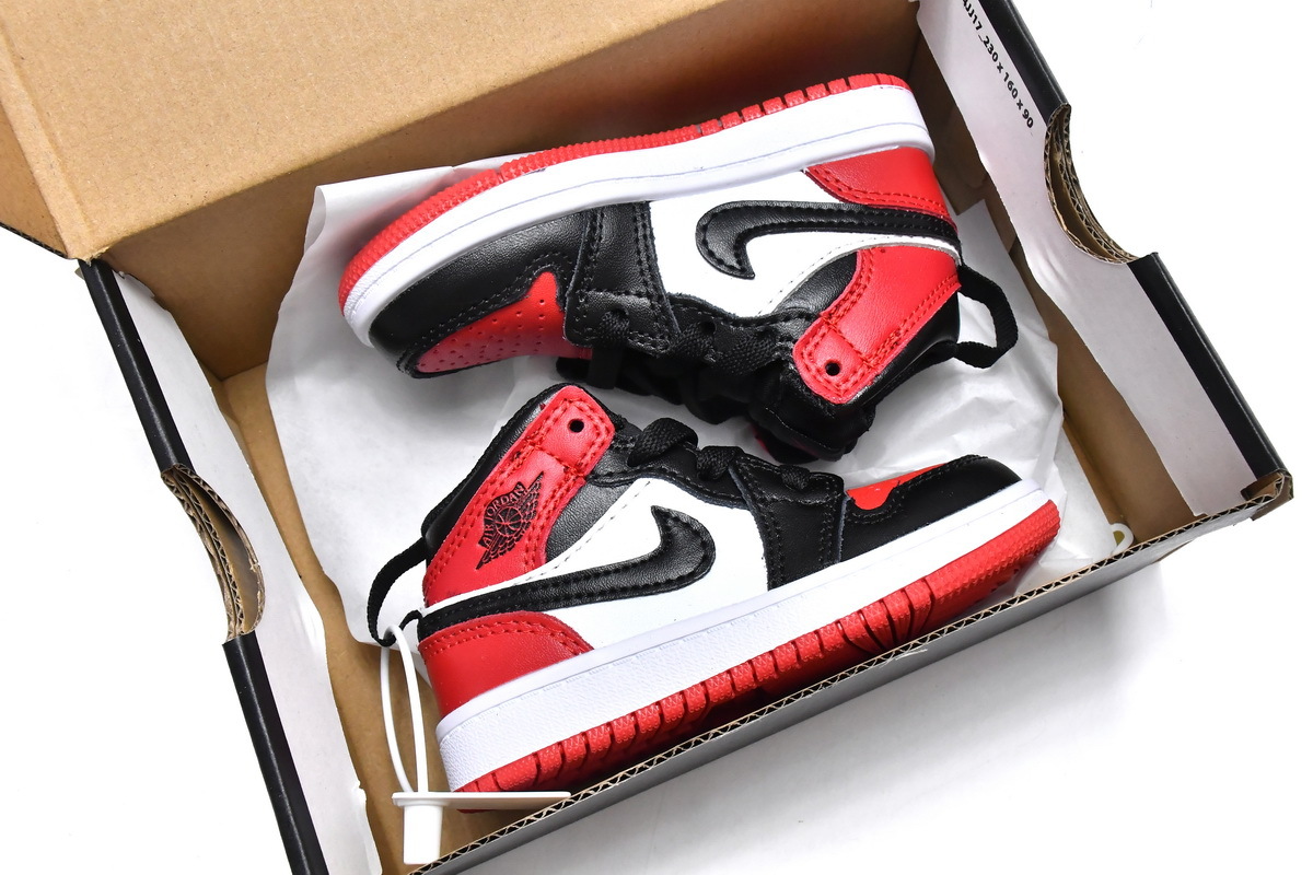 Pkgod Air Jordan 1 Mid PS Noble Red（kids）