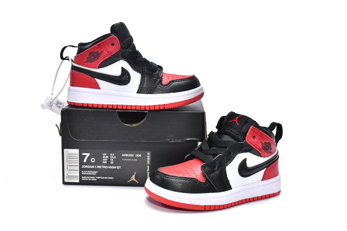 Pkgod Air Jordan 1 Mid PS Noble Red（kids）