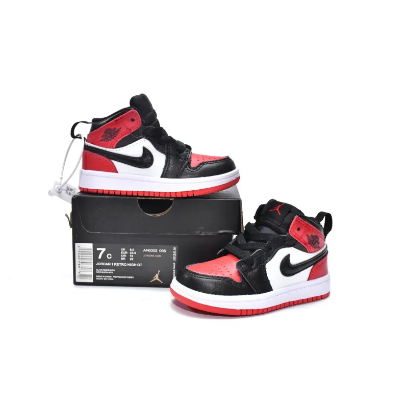 Pkgod Air Jordan 1 Mid PS Noble Red（kids）