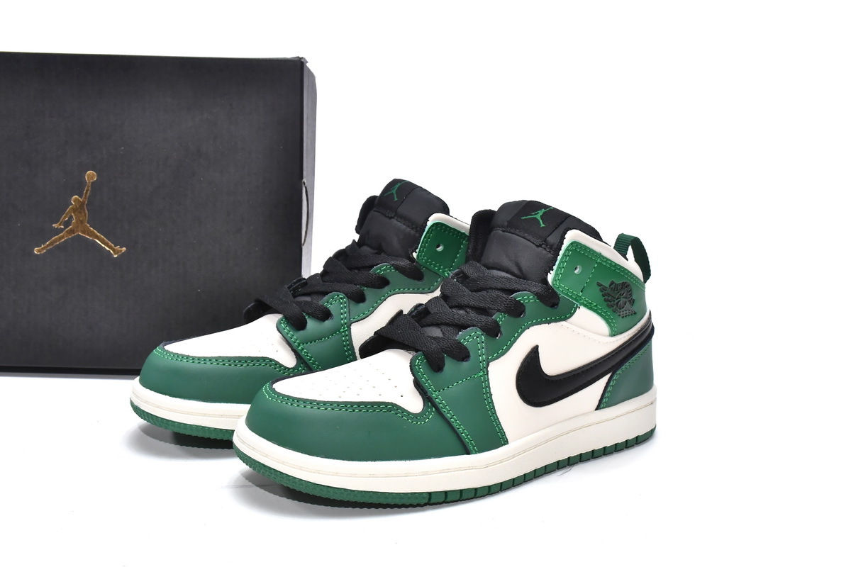 Pkgod Air Jordan 1 Mid PS Pine Green（Kids）