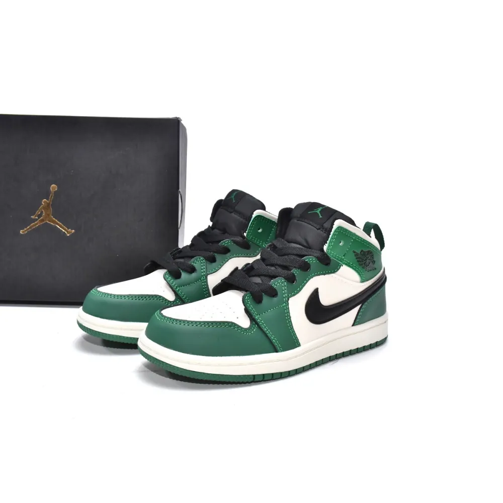 Pkgod Air Jordan 1 Mid PS Pine Green（Kids）