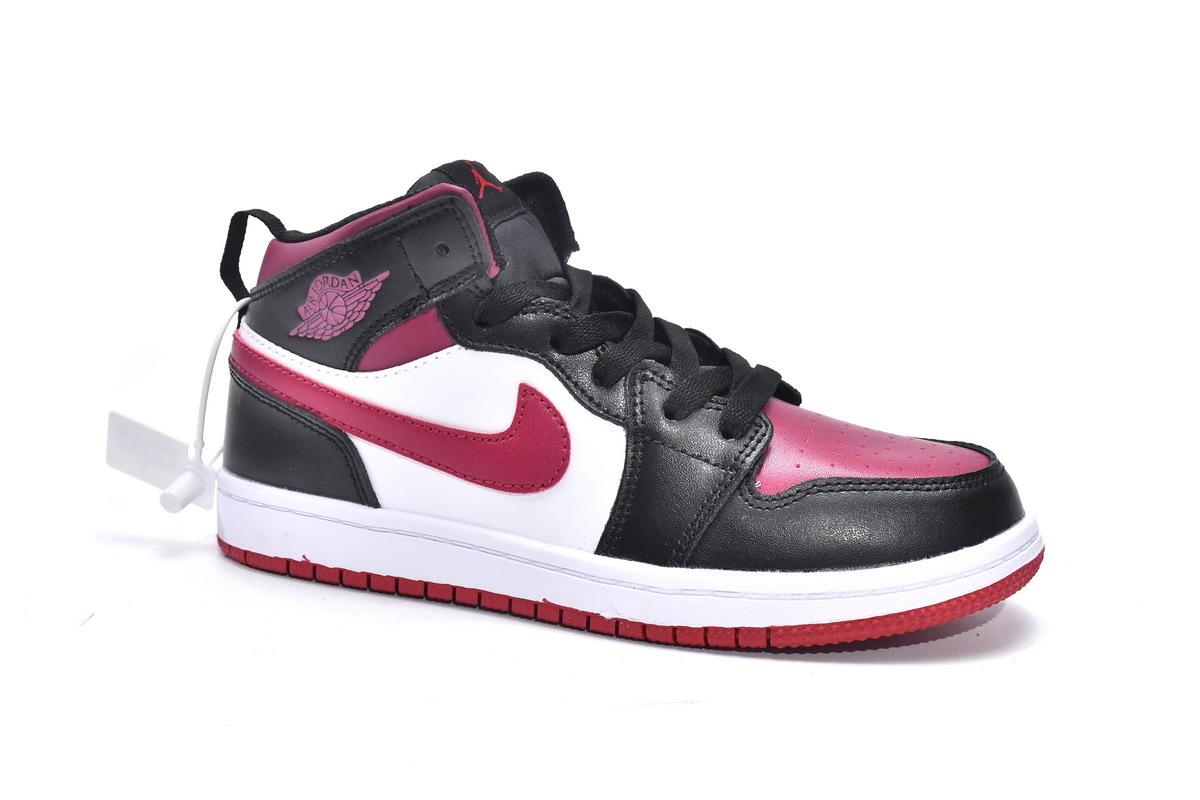 Pkgod Air Jordan 1 Mid PS Red Black Toe（kids）