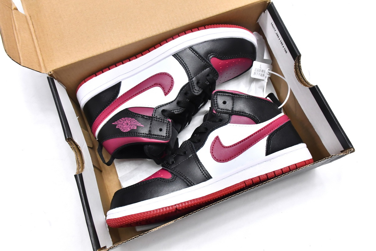 Pkgod Air Jordan 1 Mid PS Red Black Toe（kids）