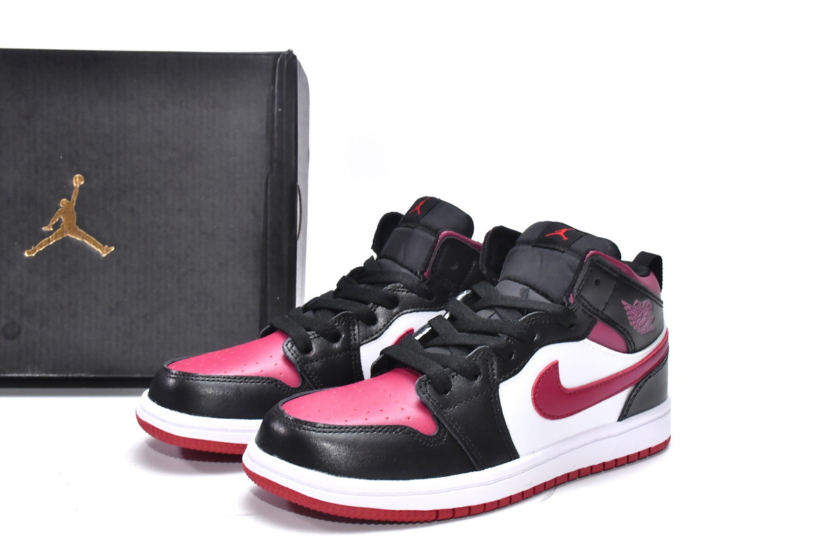 Pkgod Air Jordan 1 Mid PS Red Black Toe（kids）