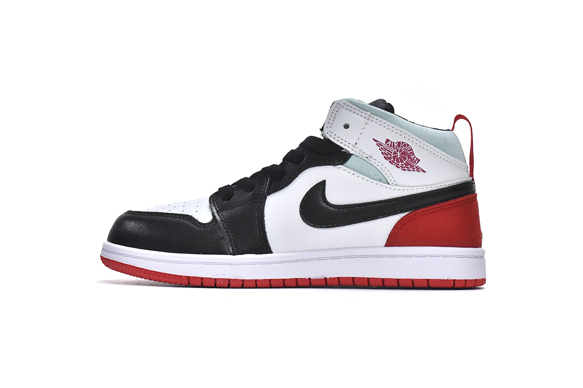 Pkgod Air Jordan 1 Mid PS Red Black Toe（Kids）