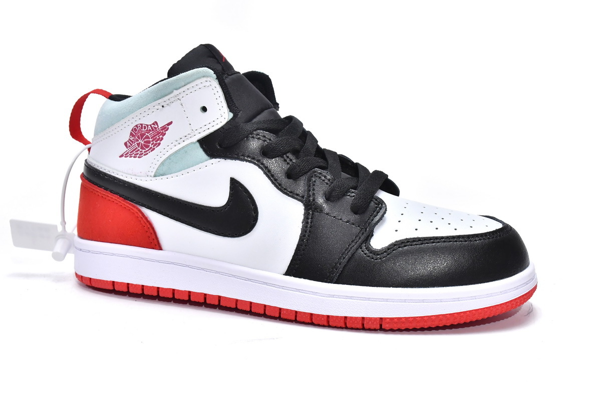 Pkgod Air Jordan 1 Mid PS Red Black Toe（Kids）