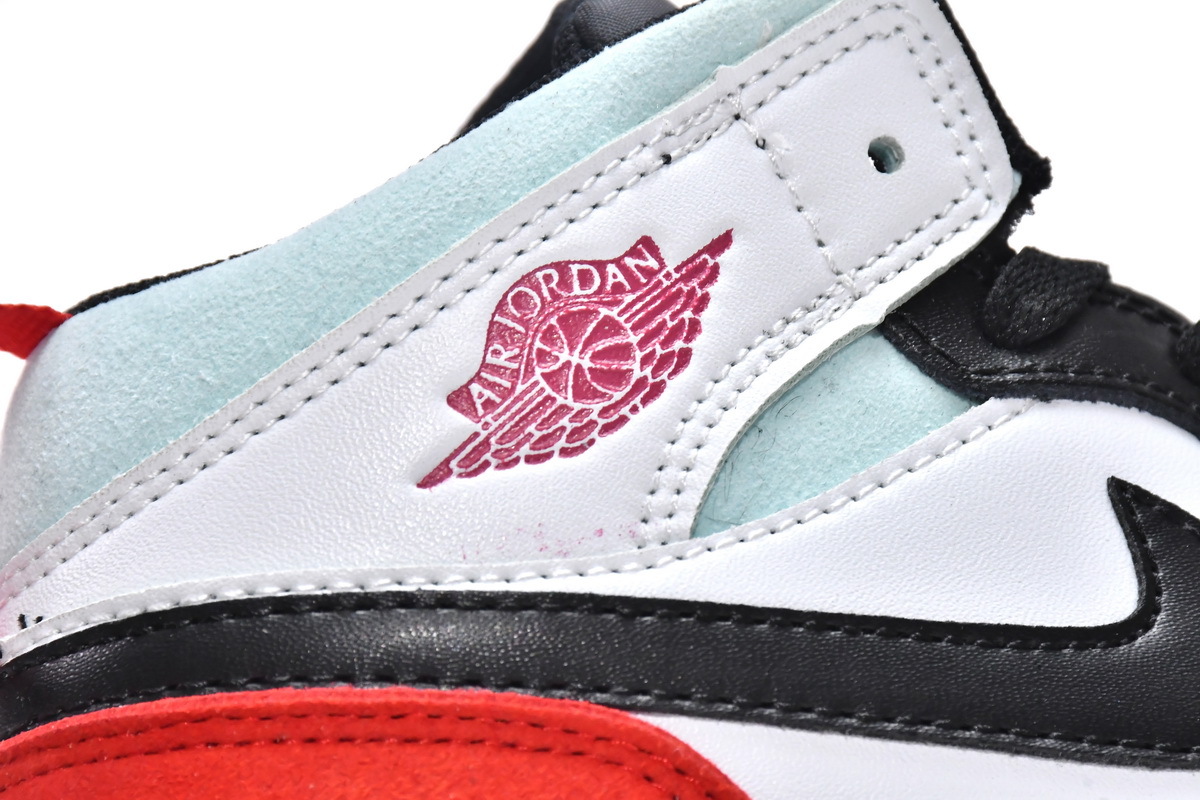 Pkgod Air Jordan 1 Mid PS Red Black Toe（Kids）