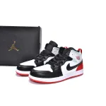 Pkgod Air Jordan 1 Mid PS Red Black Toe（Kids）