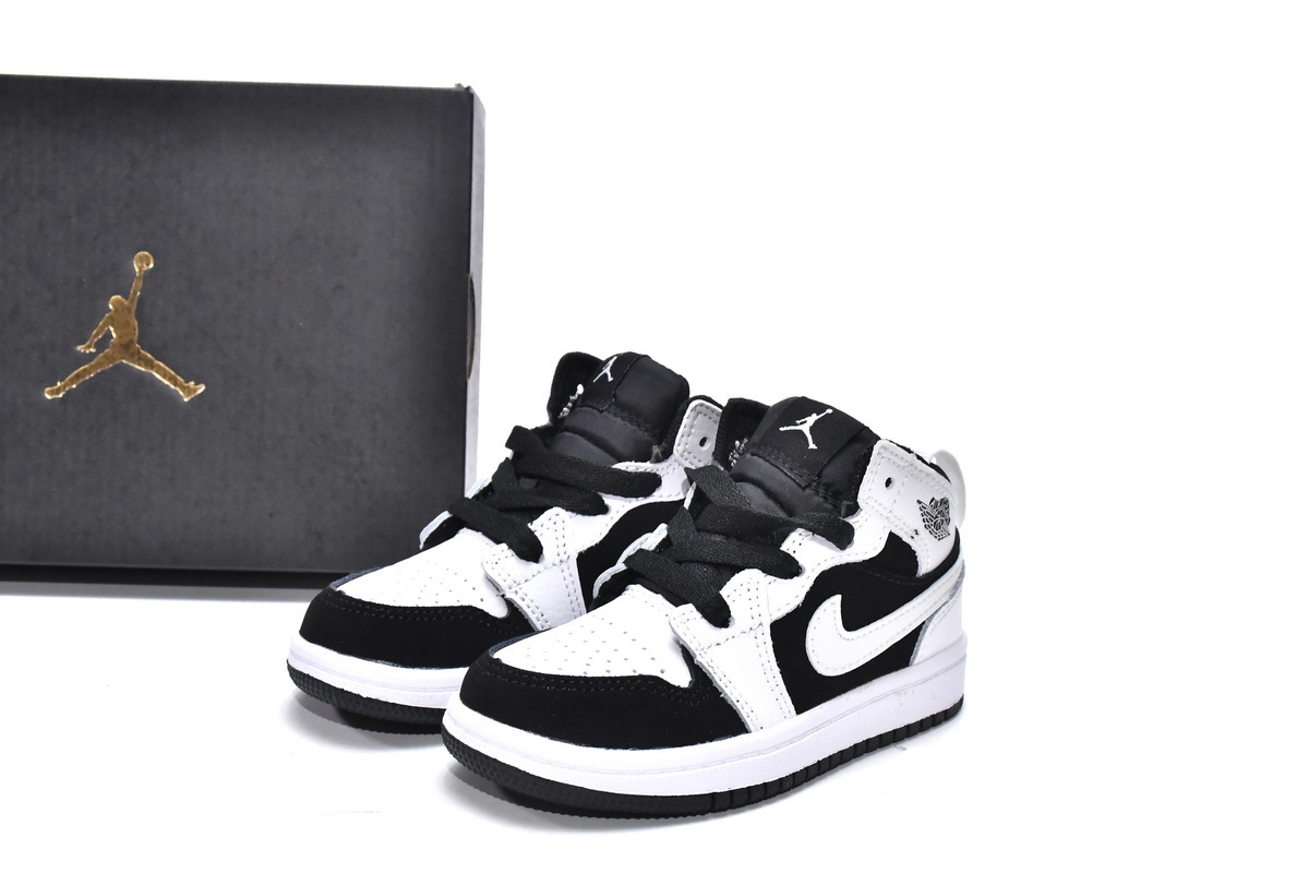 Pkgod Air Jordan 1 Mid PS Tuxedo（Kids）