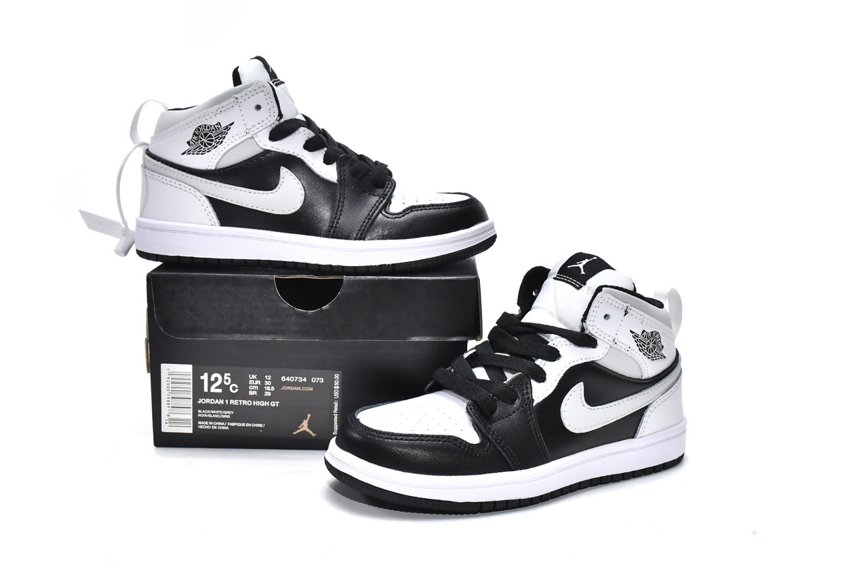 Pkgod Air Jordan 1 Mid PS White Shadow（Kids）