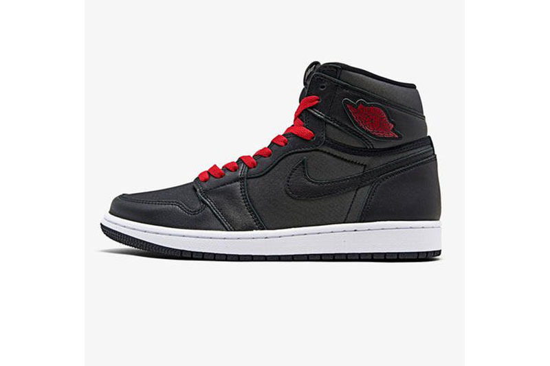 Pkgod Air Jordan 1 Retro High OG Black Satin Gym Red