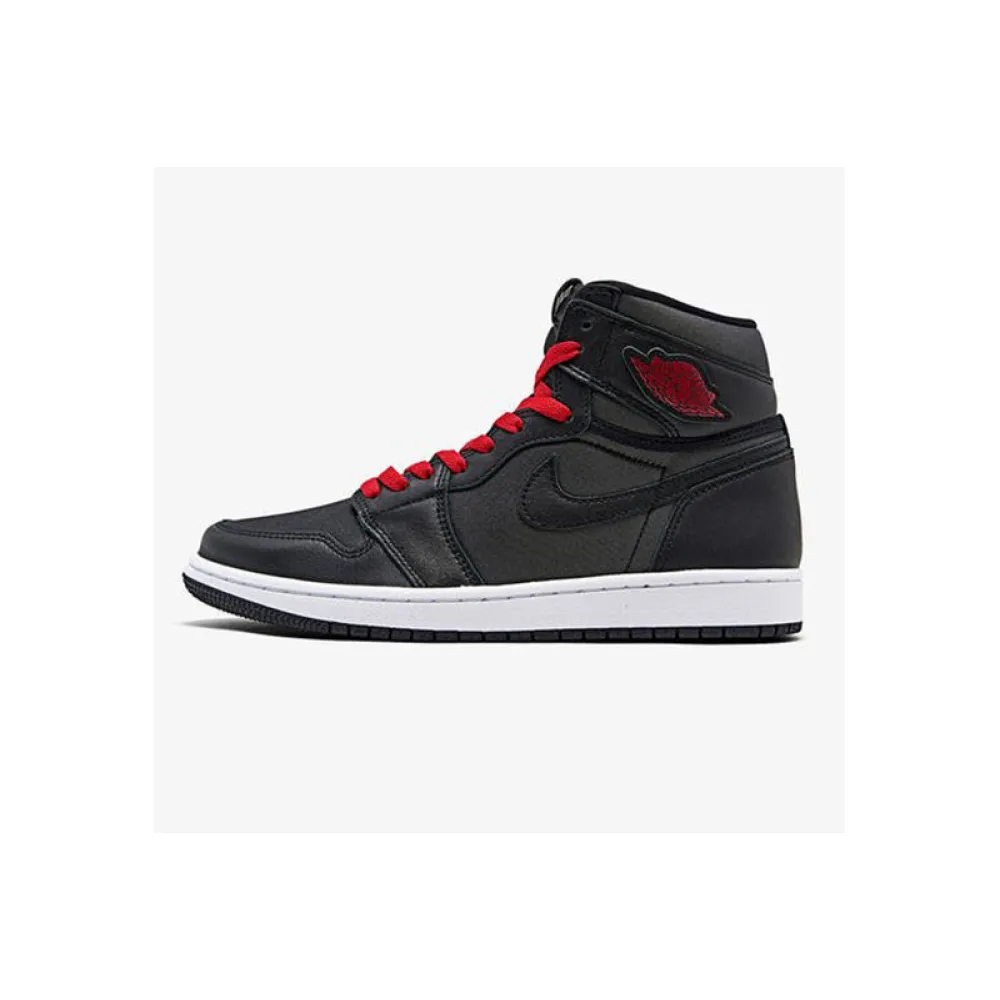 Pkgod Air Jordan 1 Retro High OG Black Satin Gym Red