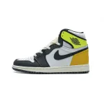 Pkgod Air Jordan 1 Retro High White Black Volt University Gold