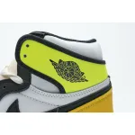 Pkgod Air Jordan 1 Retro High White Black Volt University Gold