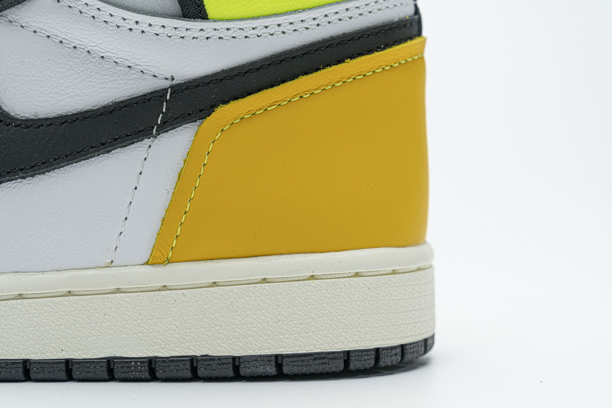 Pkgod Air Jordan 1 Retro High White Black Volt University Gold