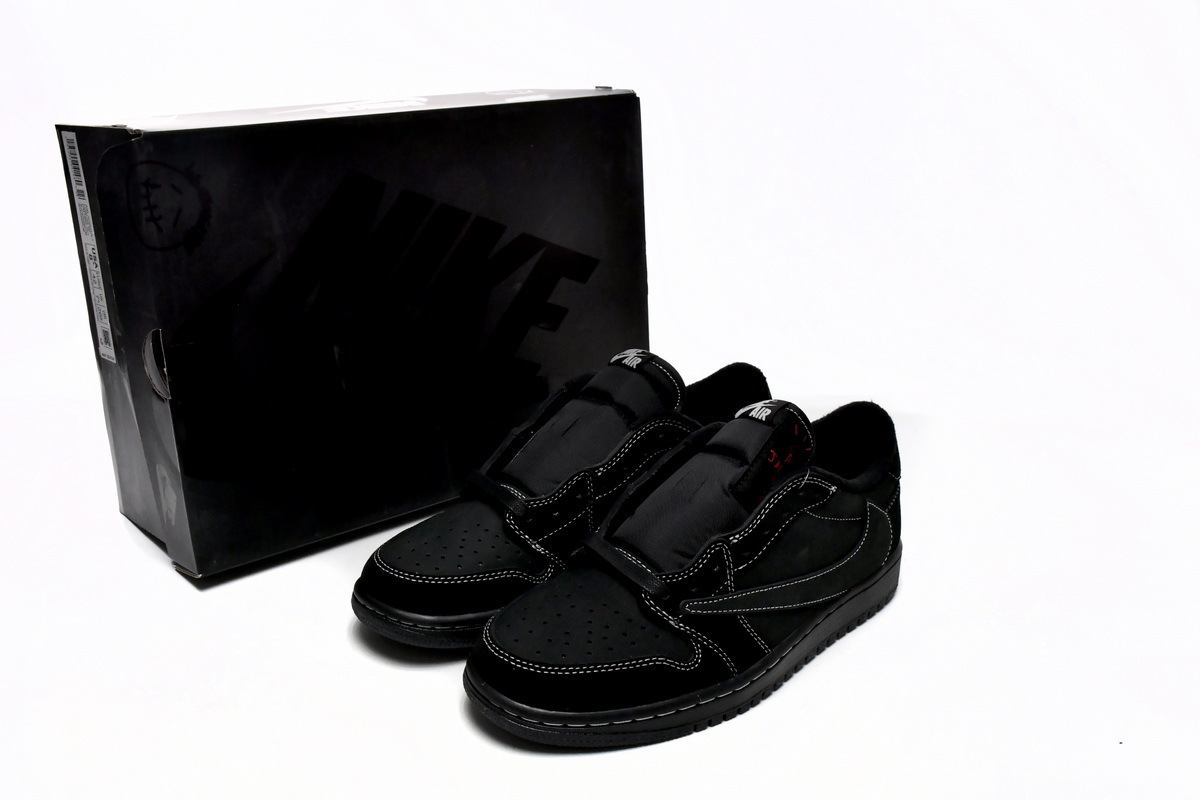  Pkgod Air Jordan 1 Retro Low OG SP Travis Scott Black Phantom