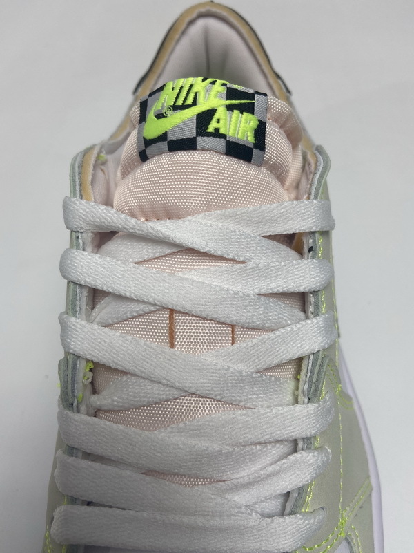 Pkgod Air Jordan 1 Retro Low White Ghost Green Black ​